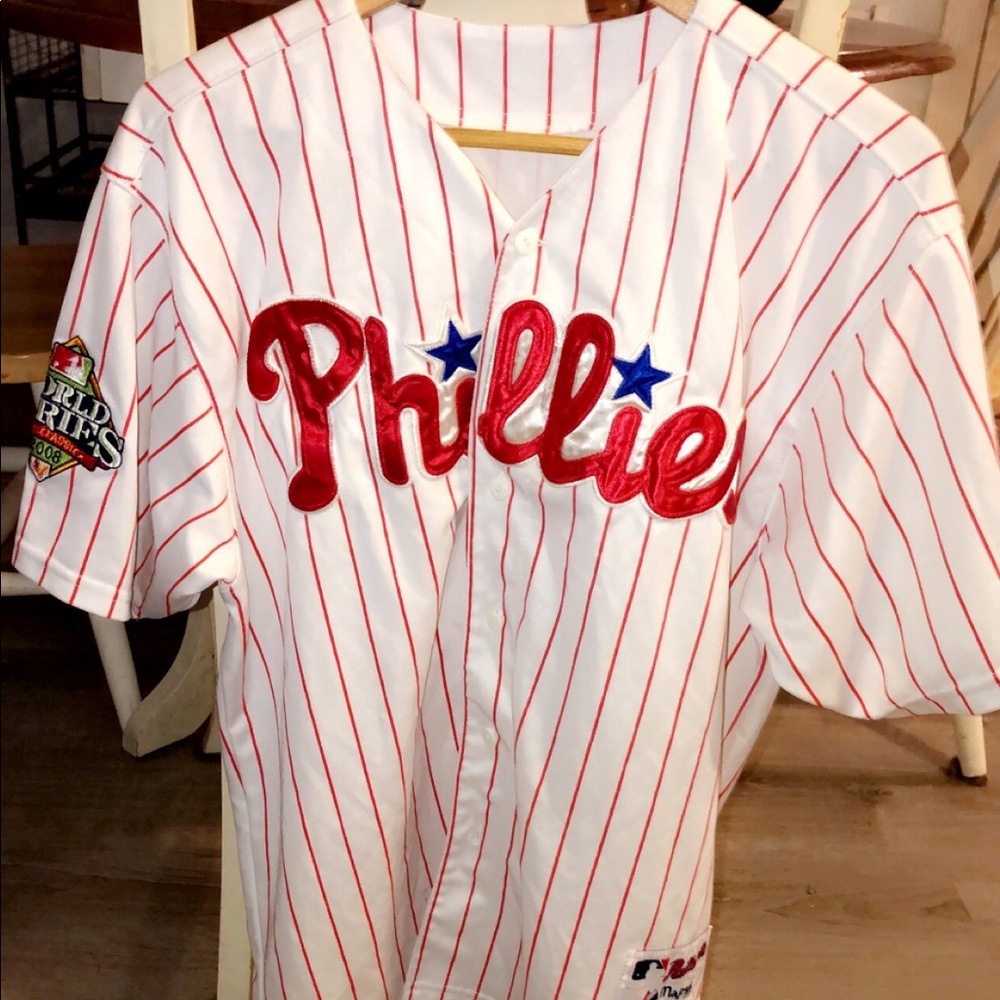 Chase Utley 2008 Philadelphia Phillies World Series Jersey